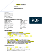 5° GRAMÁTICA - TAREA - EL SUSTANTIVO - Docx RESUELTO