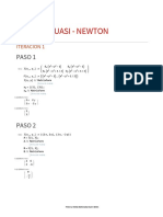 Método Cuasi - Newton: Paso 1