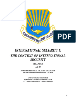 International Security I AY20 Syllabus