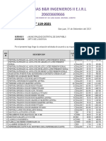 PROFORMA 119 P. Material de Ferreteria Emb. Mej. Plaza de Armas Martires de San Pablo