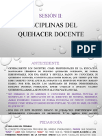 DISCIPLINAS DEL QUEHACER DOCENTE SESIÓN 2