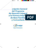 Descripcion General Del Programa de Atencion Integral A La Primera Infancia de Base Familiar y Comunitaria