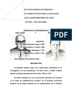 Comparativo de La Presidencia de Rafael Caldera y Raul Leoni Grupo 3