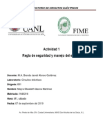 Circuitos Eléctricos: Reglas de Seguridad y Manejo del Equipo