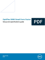 Dell Optiplex 5080 SFF User Manual