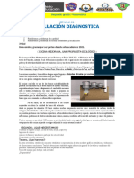 Evaluación Diagnostica: Profesor: Competencia: ¡Hola! Bienvenido y Gracias Por Ser Parten de Este Año Académico 2021