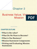 Business Value, Vision and Mission: Instructor: Ker Channarin 1