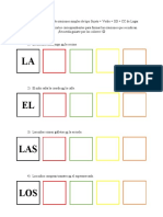 Estructuración de Oraciones Simples de Tipo S+V+OD+CC de Lugar 01