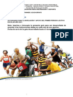 Guía de Actividades de Recuperación y Nivelación Educación Física 9.4 1P