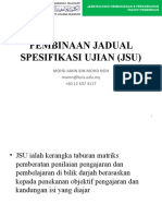 3 Pembinaan Jadual Spesifikasi Ujian (JSU)