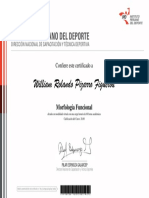 Certificado Morfología Funcional Virtual