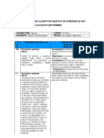 PLANIFICACIÓN de CLASES Julio-Agosto-septiembre