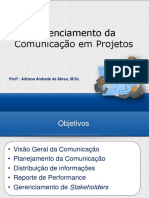 Gerenciamento de Projetos - Metodologia e Aplicacao - Comunicacao