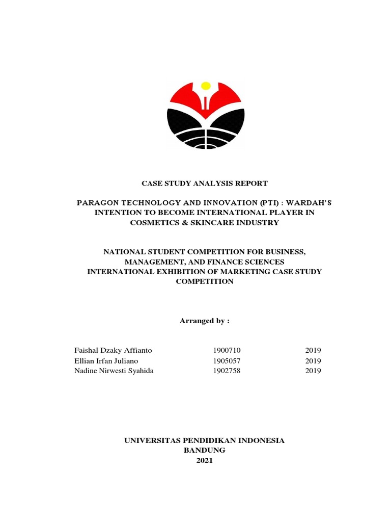 CASE STUDY ANALYSIS REPORT Rev 1 PDF Sunscreen Sustainability