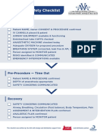 Anaesthetic Safety Checklist Guide