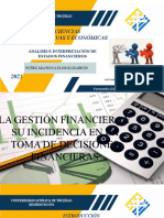 La Gestión Financiera y Su Incidencia en La Toma de Decisiones Financierasss