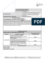 D. Formato Acta de Evaluación de Candidatos Convocatorias Hum 3481