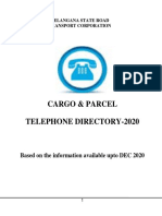 Cargo & Parcel Telephone Directory-2020: Telangana State Road Transport Corporation