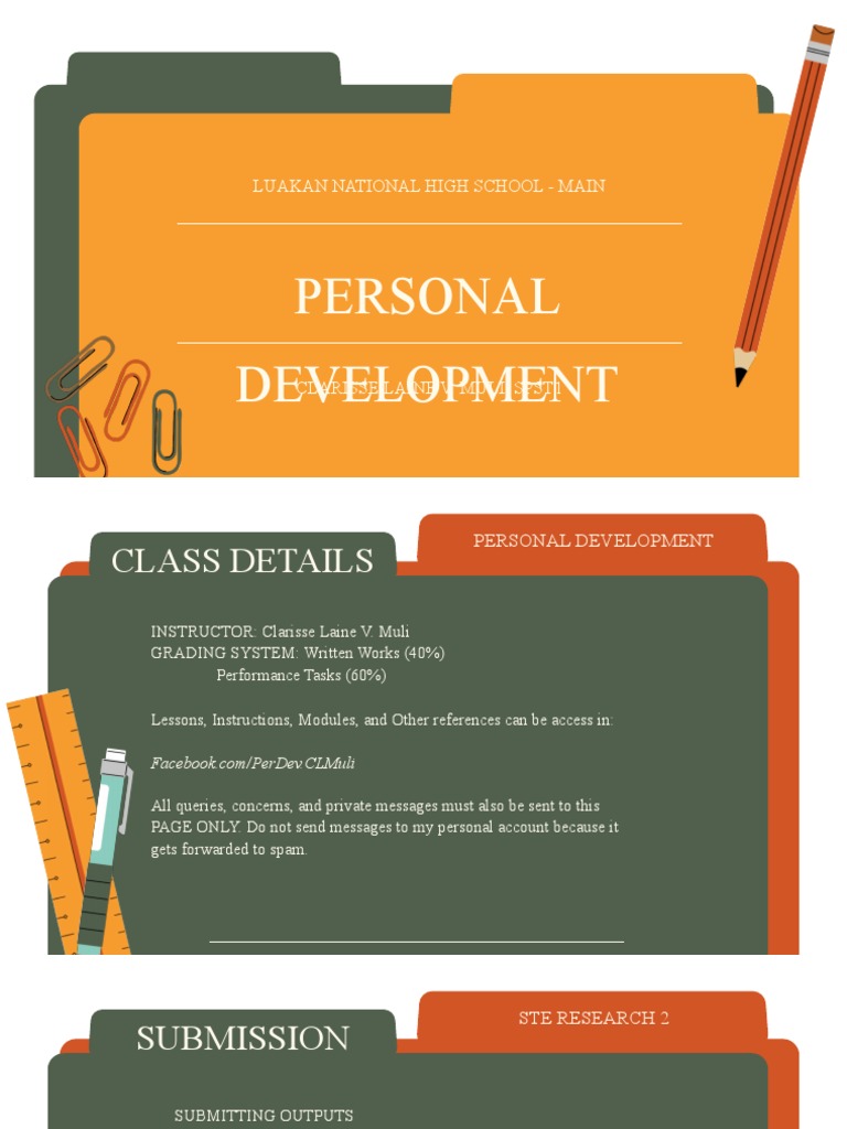 Personal Development Module Overview | PDF | Self Concept | Self