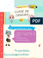 de Ciencias Naturales Martes 31 de Agosto.