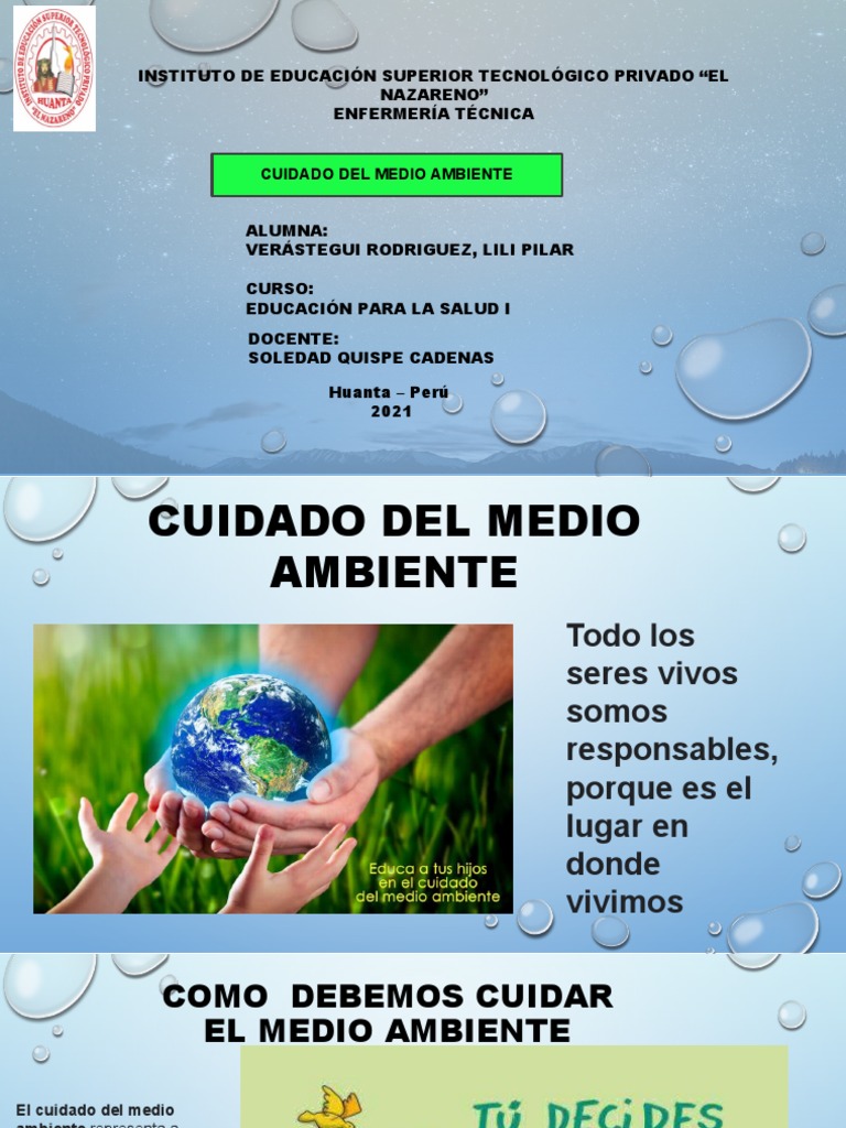 Cuidado del Medio Ambiente: Guía Práctica | PDF | Reciclaje | Ambiente