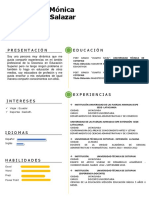 Curriculo Vitae Mónica Salazar