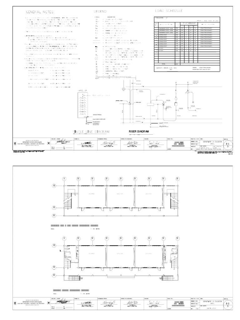 Electrical Riser Diagram for Outlets | PDF | Electromagnetism ...