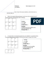 Genotypic Ratio: 2:2 Phenotype:: Genotype