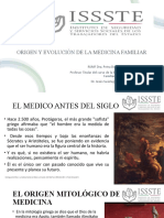 Origen y Evolución de La Medicina Familiar