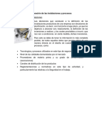 Planeación de Las Instalaciones y Procesos