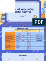 Slide. Nhóm 7. Bài 5 Mật Mã Trên Đường Cong Elliptic