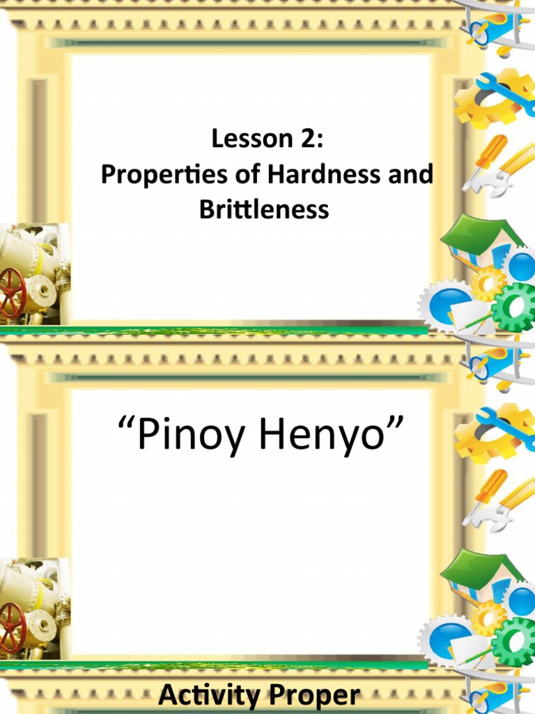 Lesson 2 Properties of Hardness and Brittleness PDF