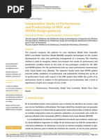 Comparative Study of Performance and Productivity of MVC and MVVM Design Patterns