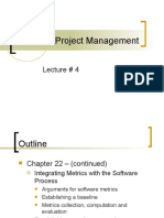 Software Project Management: Lecture # 4