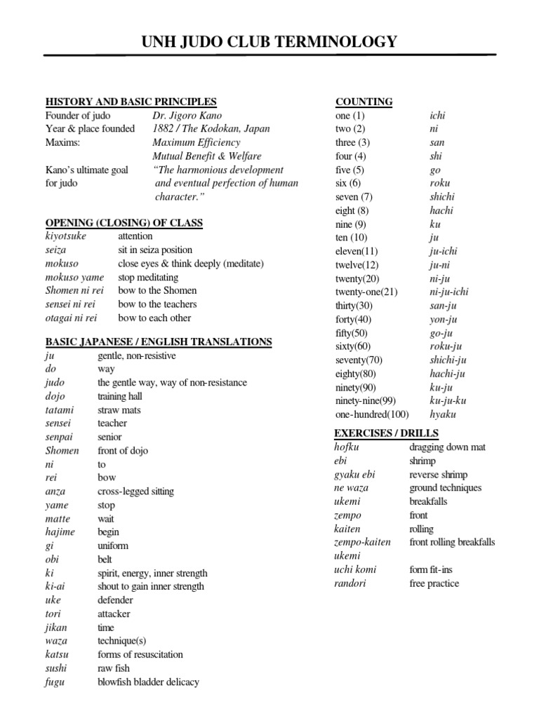 WHAT IS JUDO UNH JUDO intelligence overview