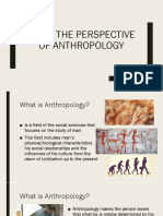 Lesson 3 - From The Perspective of Anthropology