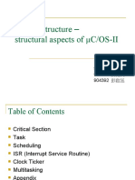 Kernel Structure - structural aspects of μC/OS-II