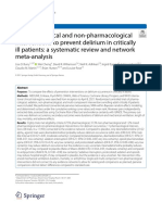 Pharmacological and non-pharmacological  interventions to prevent delirium in critically  ill patients