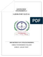 Geotechnical Engineering Laboratory Manual