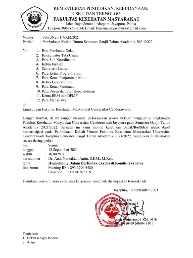 Undangan Kuliah Umum | PDF