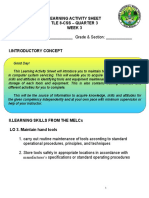 Learning Activity Sheet Tle 8-Css - Quarter 3 Week 3