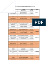 Syllabus For TESOL Program in Shahid Beheshti University