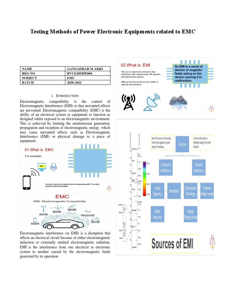 EMC Testing for Power Electronics | PDF | Electromagnetic Compatibility ...