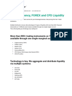 Cryptocurrency, FOREX and CFD Liquidity