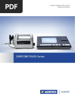 SURFCOM TOUCH 50 Measurement Manual | PDF | Printer (Computing) | Usb