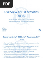 Overview of ITU Activities On 5G: Martin Adolph, Programme Coordinator, ITU Telecommunication Standardization Bureau