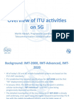 Overview of ITU Activities On 5G: Martin Adolph, Programme Coordinator, ITU Telecommunication Standardization Bureau