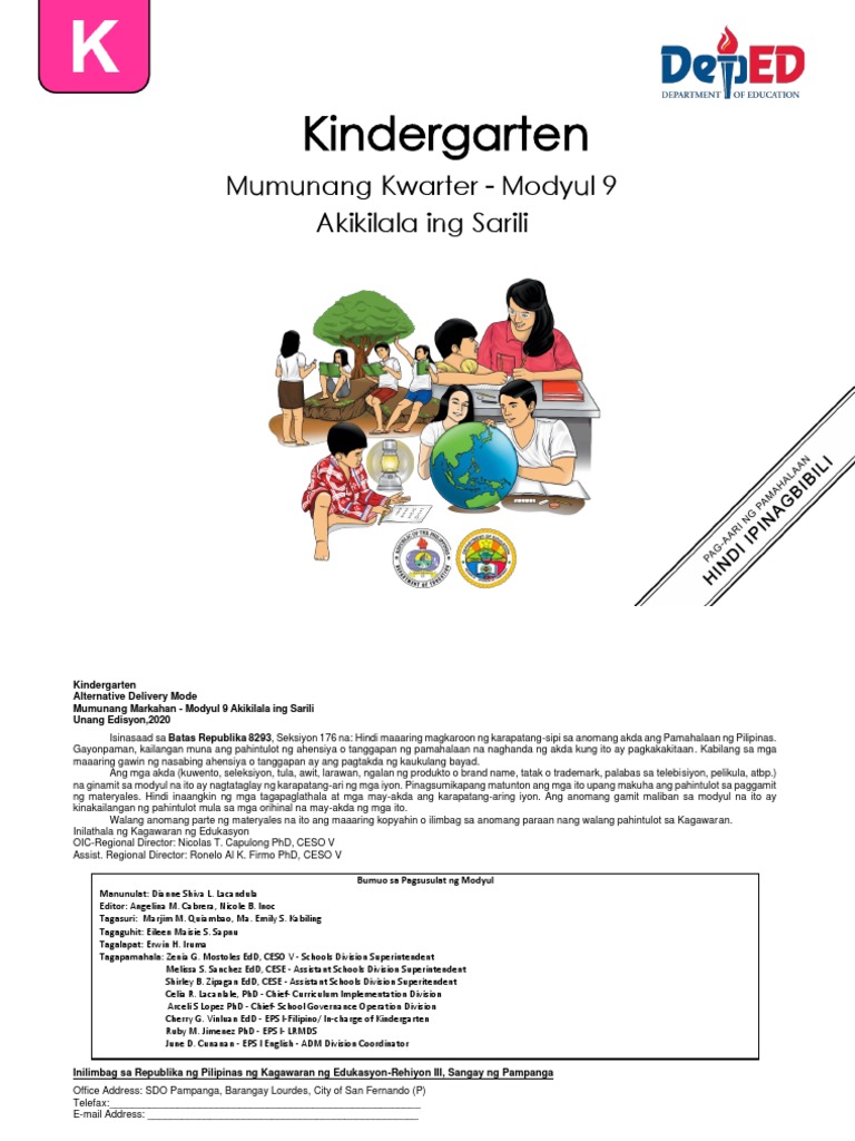Quarter 1 Module 9 Week 9 Akikilala Ing Sarili | PDF