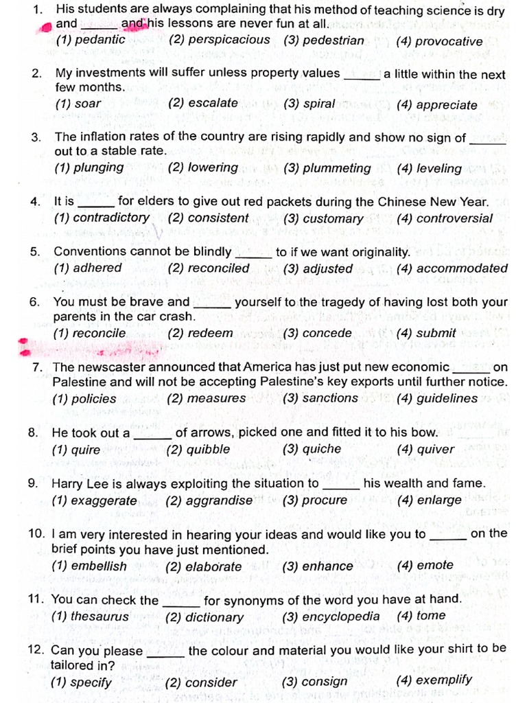 Vocab Pdf