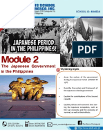 The Japanese Government in The Philippines: My Learning Targets